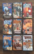WHEEL OF TIME MM PAPERBACK LOT FIRST NINE BOOKS 1 2 3 4 5 6 7 8 9 ROBERT JORDAN picture