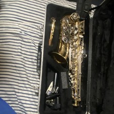 Selmer AS500 Eb Alto Saxophone Gold Lacquer Brass Hand Engraved w/ Case picture