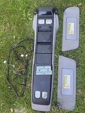 97-01 Jeep Cherokee XJ Overhead Roof Console Info Display Sunvisors Grey picture