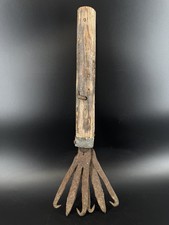 Antique Hand-forged Multi-tine Fishing Spear Primitive Folk Art Fishing Lure picture