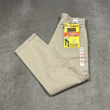 Wrangler Jeans Mens 34x32 Tan Cowboy Cut Western Cowboy Rodeo Rancher 1013MWZ picture