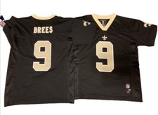 NWT Outerstuff Drew Brees New Orleans Saints Black Youth Jersey Medium 10-12 picture