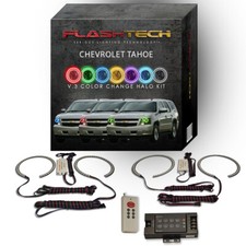 RGB Multi Color LED Halo kit with RF Remote for 07-13 Chevrolet Tahoe Headlights picture