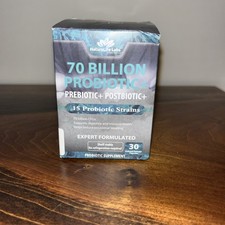 NaturaLife Labs 70 Billion Probiotics + Prebiotic + Postbiotic 30 Capsules - New picture