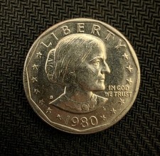 1980 - D Susan B Anthony Dollar Coin Very good condition  picture