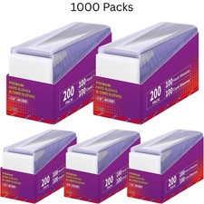 1000 Card Sleeves Top Loaders for Cards 3X4 Baseball Card Protectors Toploaders picture