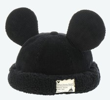 Japan Tokyo Disney Resort Ears Mickey limited Fluffy Winter Cap Hat Black 2025 picture