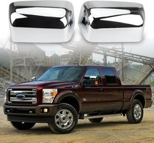 Chrome Top Half Mirror Caps Cover Trim Directly Replace for 2008-2016 Ford F250  picture