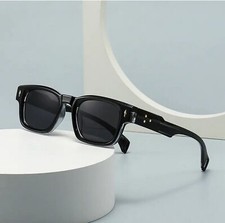 Fashion Retro Thick Square Frame Sunglasses for Men Women Ins Popular Vintage Mo picture