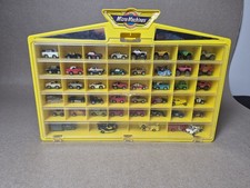 Vintage Micro Machines Yellow Display/Storage Case with 40 vehicles A3 picture