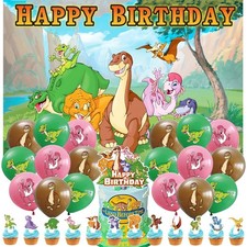 The Land Before Time Party Supplies Set Balloons Cake Toppers Banner picture