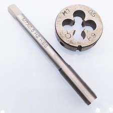 US Stock HSS M7 x 0.5mm Tap & M7 x 0.5mm Die Metric Thread Right Hand picture