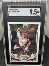 2004-2005 Topps Lebron James #23 SGC 9.5 Super Clean Card INVEST NOW picture