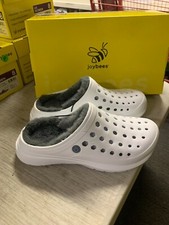 NEW Women's Joybees Cozy Clog Indoor Outdoor Removable Liner White - Pick Size picture