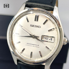 SEIKO Seikomatic 8306-8000 Day/Date Automatic 36mm Men's Watch Vtg1965【Exc+5/Box picture