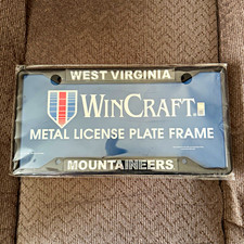 New-WVU West Virginia Mountaineers Metal License Plate Frame picture