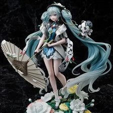26Cm Anime Wishing Panda Hatsune Miku Action Figures Desktop Ornament Decoration picture