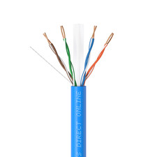 1000FT 500FT CAT6 CCA Cable 23AWG Bulk Solid Network Wire White Blue Gray Black picture