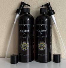 Brooklyn Botany Castor Oil 100% Pure & Cold Castor Oil 16.9 oz Each Lot Of 2 picture