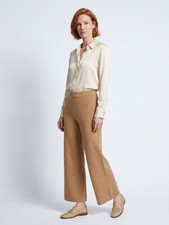 J.CREW Tan Knit Sweater Cropped Wide Leg Pants Sz XS NWT MSRP$98 picture
