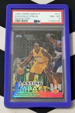 SHAQUILLE O’NEAL 1999 Topps Impact LASTING IMPACT REFRACTOR PSA 8  picture