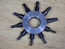 Vintage K & D # 145 Watchmakers 10 Prong Sleeve Wrench VG used picture