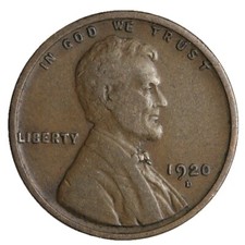 1920-D Lincoln Wheat Cent Penny Better Grade Complete Your Album picture