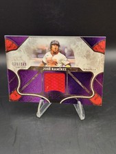 2025 Topps Tier One - Jose Ramirez #T1R-JR Purple Foil Relic /149 Guardians picture