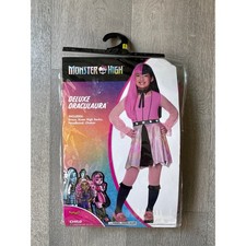 Monster High Draculaura Girls Halloween Costume Medium Size 8 10 Goth Emo picture