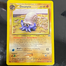 Wizards of the Coast Omanyte 60/75 Neo Discovery Unlimited Common 2001 50 HP Eng picture