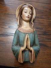 Beautiful Vintage Madonna Wall Hanging - Made in Portugal - 14x5 picture