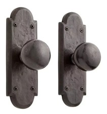 New Dark Bronze finish Marwick Ornate Solid Bronze Knob Set - Privacy, Passage picture