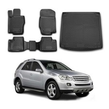 Custom Floor Mats & Cargo Liners for Mercedes M Class W164 2005-2011 TPE Black picture