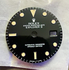 Rolex Explorer II 16570 Black T 25 Tritium Spider Dial + Original Hands picture