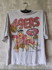 90s Remake San Francisco 49ers Football Team Flintstone Cartoon T shirt HN5078 picture