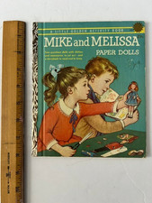 ORIGINAL 1959 MIKE AND MELISSA PAPER DOLL A LITTLE GOLDEN BOOK UNCUT  RARE picture