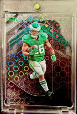 Panini Black Football 2025 Saquon Barkley, Philadelphia Eagles Black Holo /15 picture
