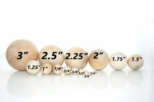 Solid Wooden Balls Crafts Games Home Decor Gnome Ball Noses Small Wood Balls picture