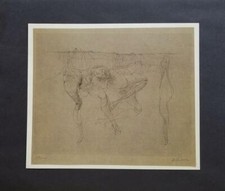 Hans Bellmer Untitled For The Marionnettes Mounted off-set Lithograph 1973 picture