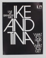 Ike And Tina Turner Review 1971 Program What You Hear Is What Get Carnegie Hall picture