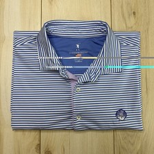 Fairway & Greene THE KITTANSETT CLUB Golf Polo Shirt Mens XXL BLUE Stripe picture