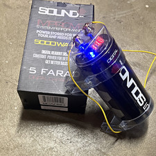 Sound Box 5 Farad Digital Car Audio Power Capacitor w/ Digital Readout picture