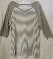 J.M.S. Just My Size T-Shirt Tee Women Sz 1X (16W) Pullover Top L sleeve #1087 picture