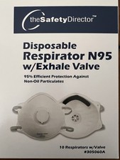 New 12 Boxes 120 Masks Disposable Respirator  N95 W/Exhale Valve picture