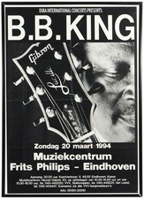 B.B. King Original March 20, 1994 Eindhoven, Netherlands Concer- poster no frame picture
