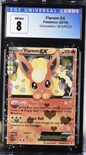 Flareon EX CGC Universal 8 RC6/RC32 Generations Pokemon 2016 Flareon Ex Radiant picture