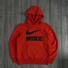 Vintage 00s Nike Embroidered Spell Out Swoosh Logo Y2K Pullover Hoodie picture