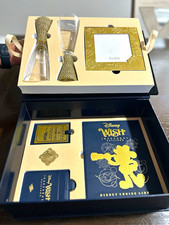 Disney Cruise Line Disney Wish Souvenir Gift Set Photo Frame 2 Glasses Cards picture