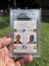 Panini 2009-10 Season Update Curry/Collison Rookie Dual Auto #7 /49 BGS 8.5 picture