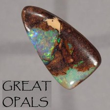 6.1ct AUSTRALIAN GEM FIRE QUILPIE BOULDER OPAL. NATURAL QUEENSLAND MINED OPAL picture